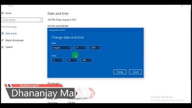 How to Change Date Time in Windows 10 PC | Computer | Laptop - Easy Way смотреть онлайн