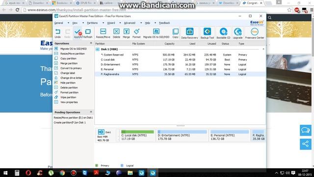 How to create partition in Hard Disk Drive Windows OS смотреть онлайн