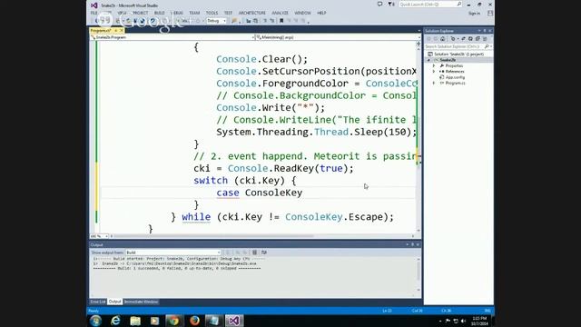 C# Събитийно Програмиране. Змията. Част 1. смотреть онлайн