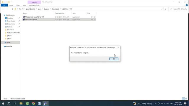 How To Ms Office 2007 Windows 7 | Document Save in PDF смотреть онлайн