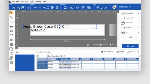Epson Label Editor Software - How to Importing Label Data from CSV Files смотреть онлайн