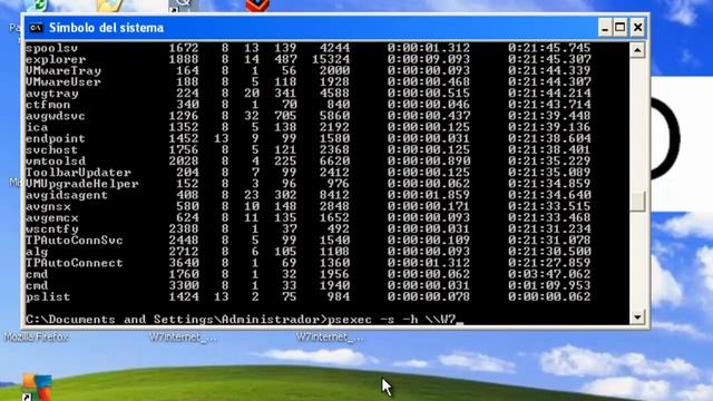 Pstools. UT2 Primer ejemplo remoto. смотреть онлайн