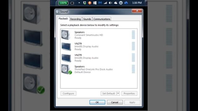 sound playback device settings in Windows смотреть онлайн
