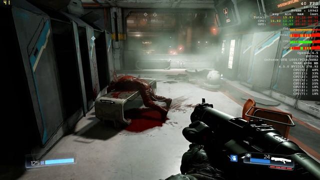 Dell XPS 9560: GTX 1050 4GB Doom OpenGL benchmark (1080p, maximum) смотреть онлайн