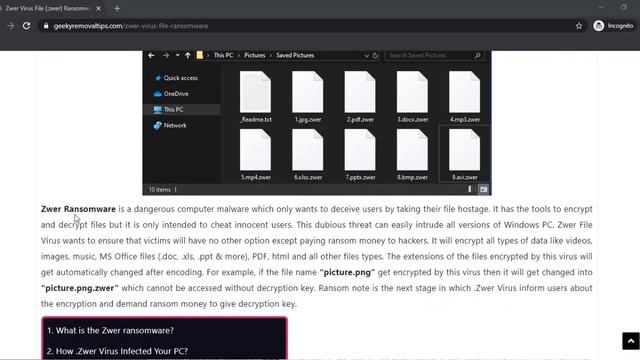Zwer File Virus Ransomware - Removal Tips + Recover .zwer Files