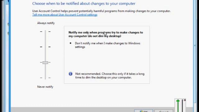 How to change the User Account Control (UAC) in Windows 8 смотреть онлайн