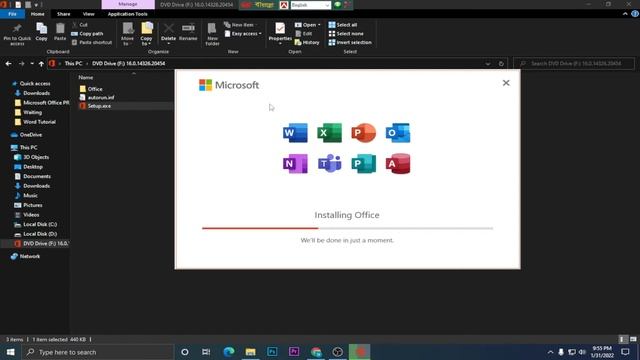 How to install MS office 2021 in windows 10 without product key | office install | Bangla tutoria смотреть онлайн