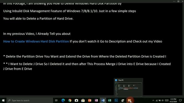 How to Delete Windows Hard Disk Partition || Delete Windows 7/8/8.1/10 Hard Drive Partition смотреть онлайн