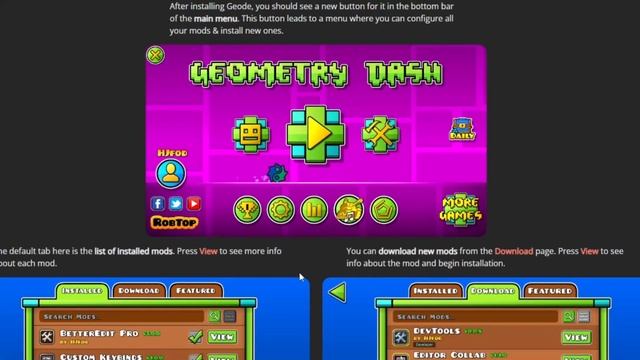 How to Install GEODE in Geometry Dash 2.2 смотреть онлайн