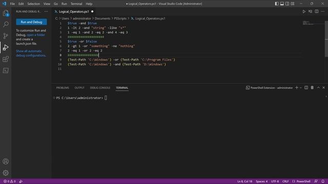 PowerShell 7 Tutorial 15: Logical Operators - in depth explanation смотреть онлайн