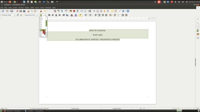 How To Change Font Size in LibreOffice Writer смотреть онлайн