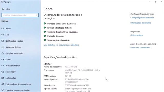 COMO SABER SE O MEU WINDOWS É 32 OU 64 BITS (TIPO DE SISTEMA) смотреть онлайн