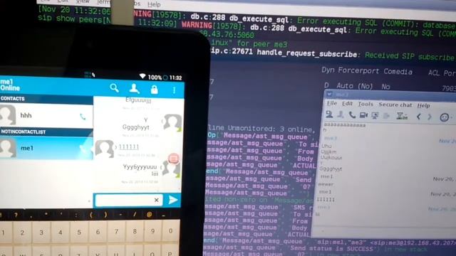 Chatting JItsi clients on PC and tablet over Asterisk server смотреть онлайн