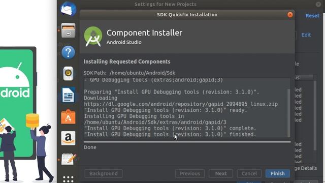 7 SDK Tools Android Studio on Ubuntu Linux смотреть онлайн