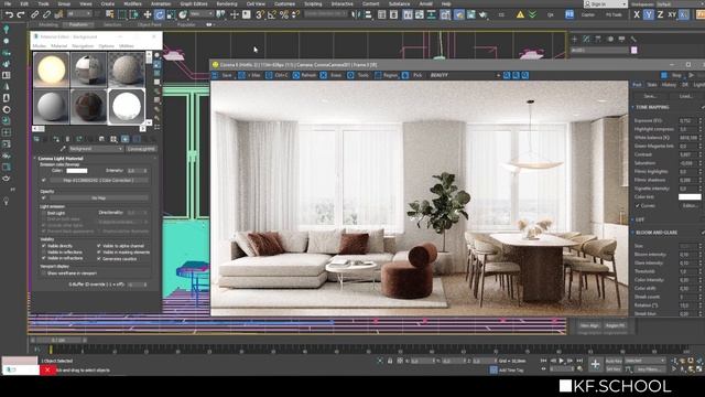 Mini lessons by KF.School | How to create window backgroind with 3ds Max + Corona Render. смотреть онлайн