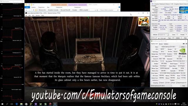 XENIA Xbox 360 Emulator - The Testament of Sherlock Holmes (2012). Ingame. OpenGL. Test #3 смотреть онлайн