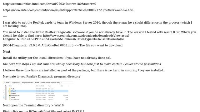 Windows 10 NIC Teaming with Realtek NICs (2 Solutions!!) смотреть онлайн