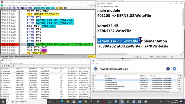 Windows API flow from user to Kernel смотреть онлайн