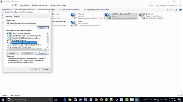 How to Fix – A Lan Connection is Already Configured with IP Address (wifi hotspot) in Windows 10 смотреть онлайн