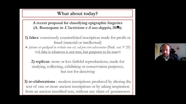 Lorenzo Calvelli - «Epigraphic Criticism and the Study of Forgeries: A Historical Perspective» смотреть онлайн