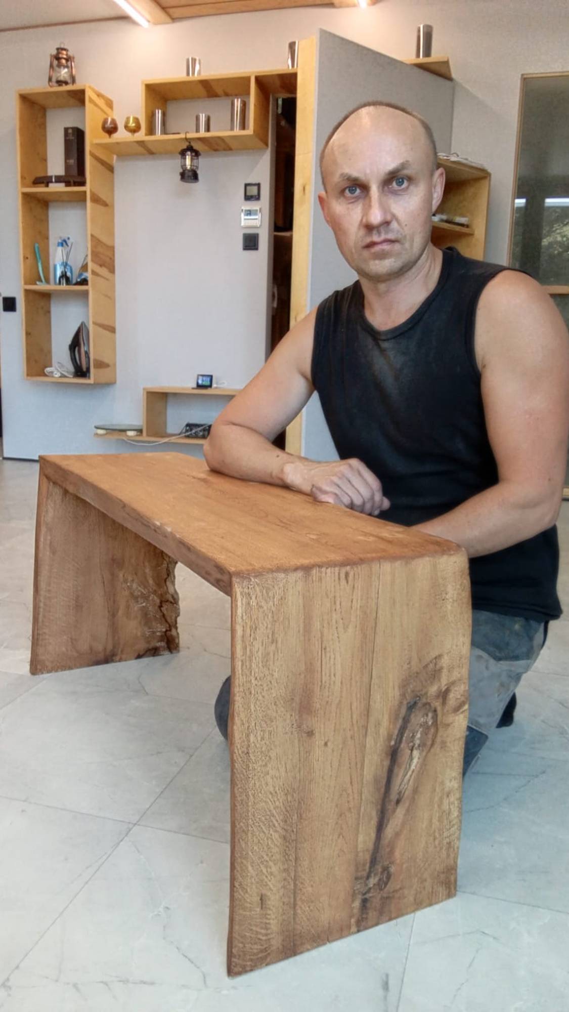 Лавочка из слэба дуба смотреть онлайн