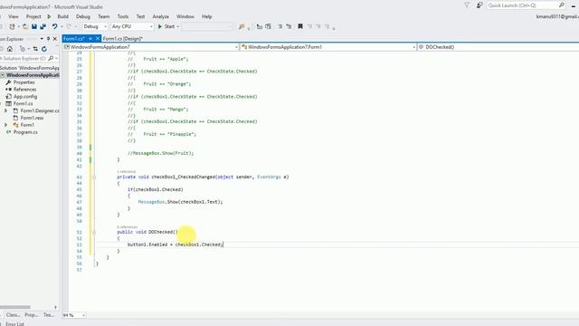 C# Check box use in Win forms part 2 смотреть онлайн