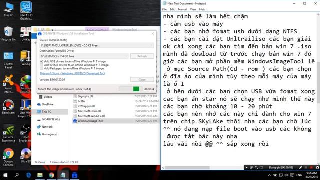 Hướng dẫn cài win 7, 8, 8.1,10 trên chip skylake mới nhất смотреть онлайн