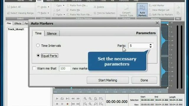 How to split audio file into separate tracks using AVS Audio Editor? смотреть онлайн