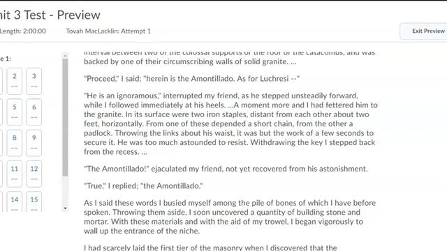 Unit 3A Test: Read-Aloud смотреть онлайн