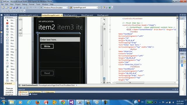 Working with data storage in windows phone 7 (بالعربية) смотреть онлайн