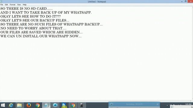 How to take whatsapp backup in windows phone without sd card(On My Subscriber's Demand) смотреть онлайн