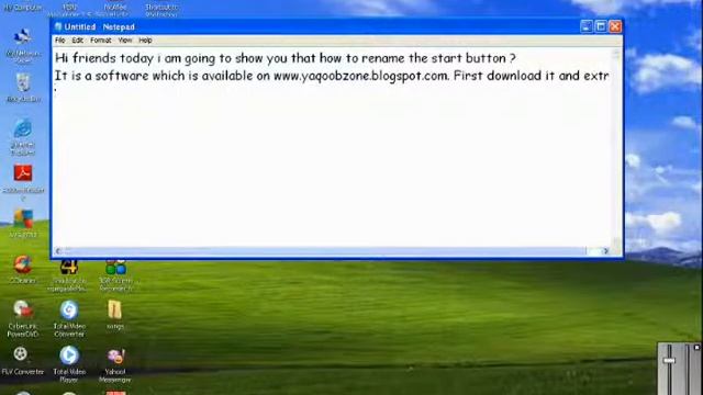 How to rename the Start Button in Windows Xp смотреть онлайн