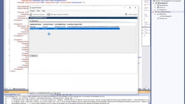 Use the Wix Installer Toolset and AppLife Cloud to distribute Windows Applications