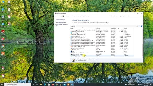 Uninstall apps from Windows10 in telugu || uninstall apps from PC or Laptop || Unik Tech Telugu смотреть онлайн