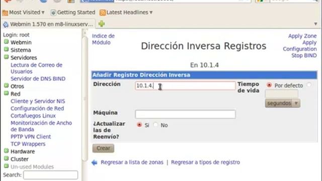DNS Linux Webmin Bind смотреть онлайн