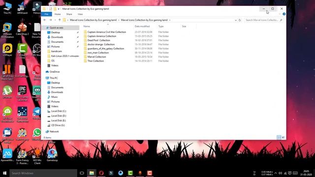 Marvel Folder Icons Pack how to set on pc or laptop | Eco gaming tamil смотреть онлайн