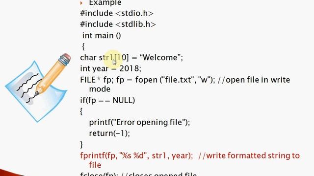 File Handling in C | Write operation on Files смотреть онлайн