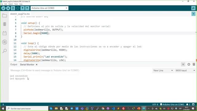 Programación en Arduino encendido de un Led смотреть онлайн