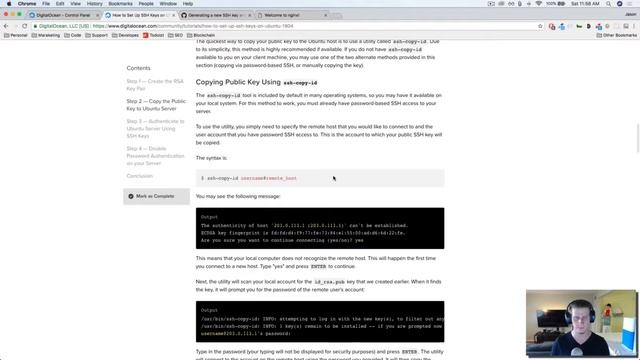 98. Creating server SSH Keys смотреть онлайн