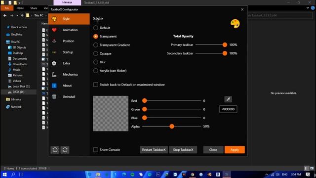 Tùy Chỉnh Taskbar Win10 Đẹp Hơn Win11 - Center taskbar icons - TaskbarX - Full Win11 Wallpapers смотреть онлайн