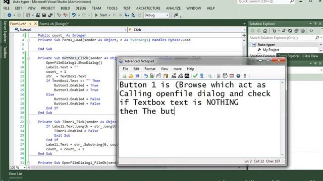 How To Create Auto typer in Visual Studio / Visual Basic - (Fully explain and Source File) смотреть онлайн