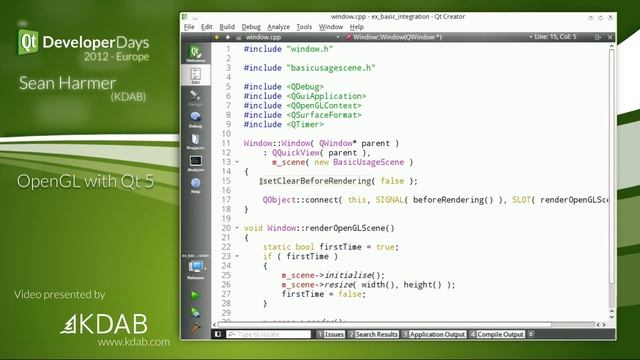 QtDD12 - OpenGL with Qt 5 - Dr. Sean Harmer смотреть онлайн