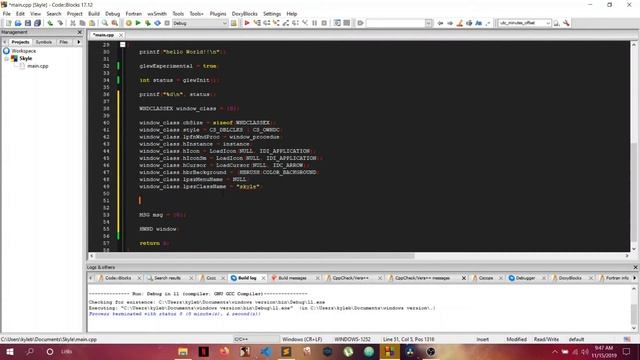 C++ OpenGL Skype Clone Tutorial 2: Creating A Window (windows.h) смотреть онлайн