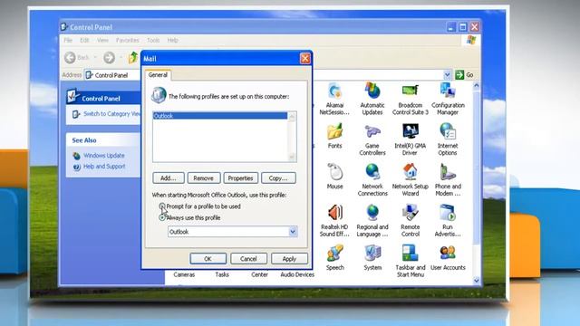 Microsoft® Outlook 2003: Create an e-mail profile in Windows® XP смотреть онлайн