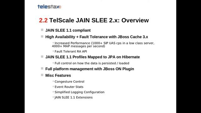 TelScale JAIN SLEE Introduction смотреть онлайн