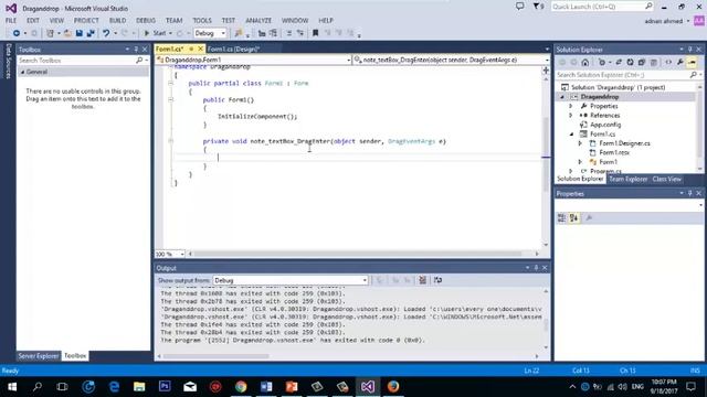 visual c# programming tutorial in urdu hindi-Drag and Drop Text data in text box смотреть онлайн