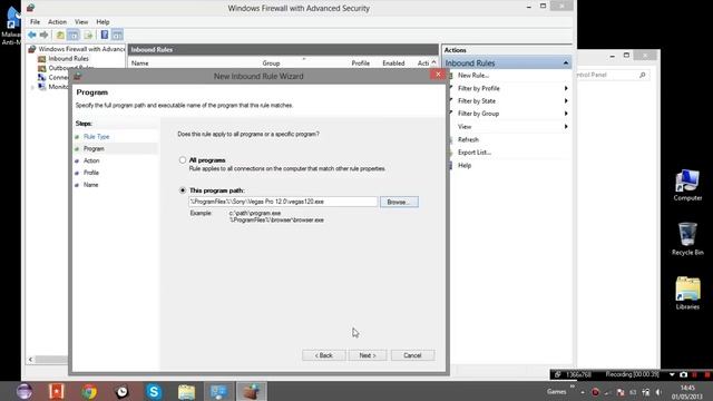 Blocking Internet Access To Programs Using Windows 8 Firewall смотреть онлайн