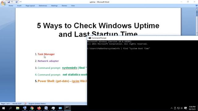 How to See My Computer Uptime and Last Startup time in Tamil @HardwareServicePartner смотреть онлайн