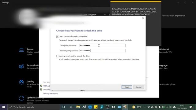 Tutorial cara memproteksi data di flashdisk dan external hard drive - Bitlocker - Windows 10 Pro смотреть онлайн