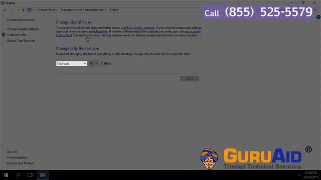 How to Increase Font Size of Icons on Windows® 10 - GuruAid смотреть онлайн